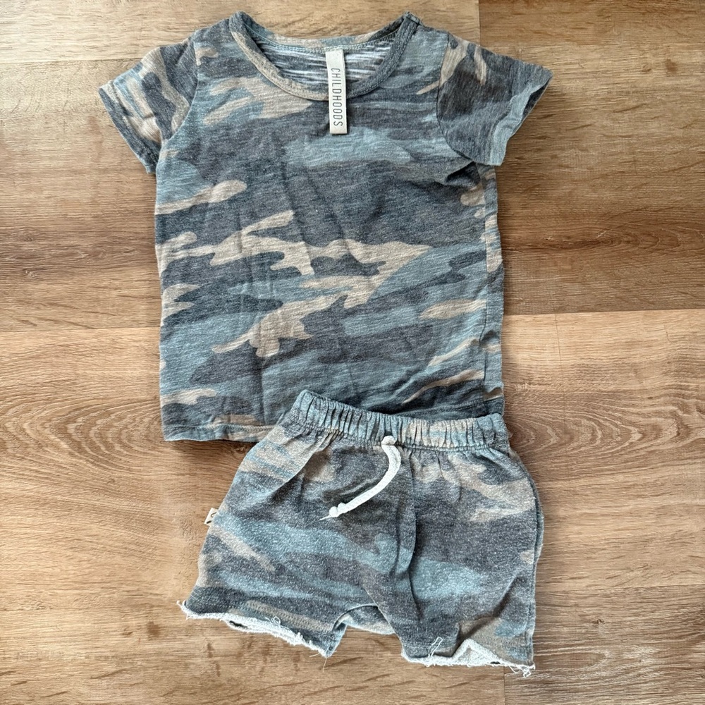 Childhoods clothing faded camo set